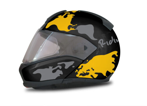 HEL 2946 BMW System 6 Sapphire Black Metallic The Globe Series Yellow Silver Stickers Kit 01 1