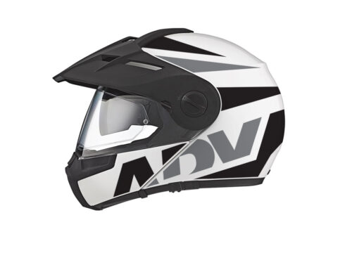 Schuberth E1 Helmet (White) Vivo Series Black & Grey Stickers Kit