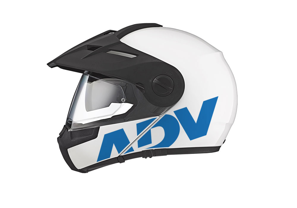 Schuberth E1 Helmet (White) ADV Stickers Kit - Image 13
