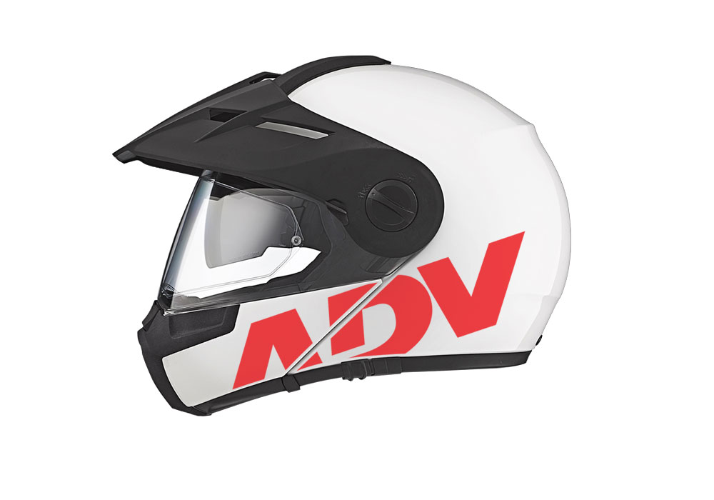 Schuberth E1 Helmet (White) ADV Stickers Kit - Image 12