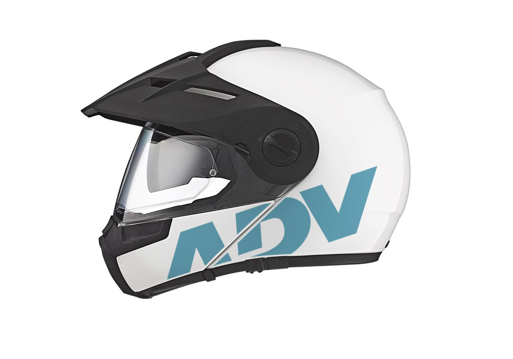 Schuberth E1 Helmet (White) ADV Stickers Kit - Image 9