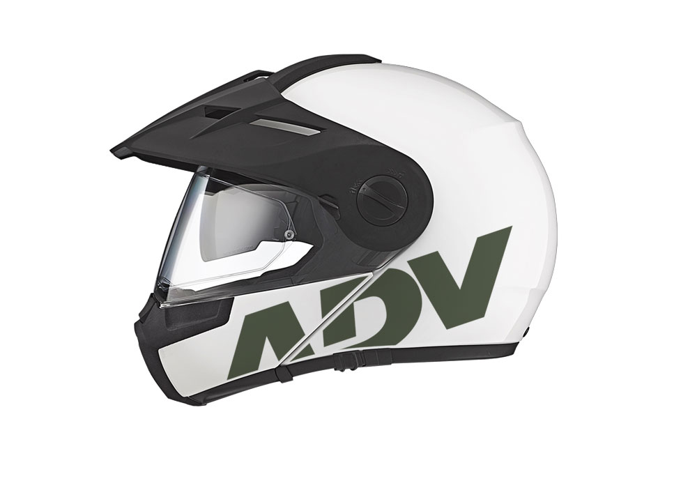 Schuberth E1 Helmet (White) ADV Stickers Kit - Image 8