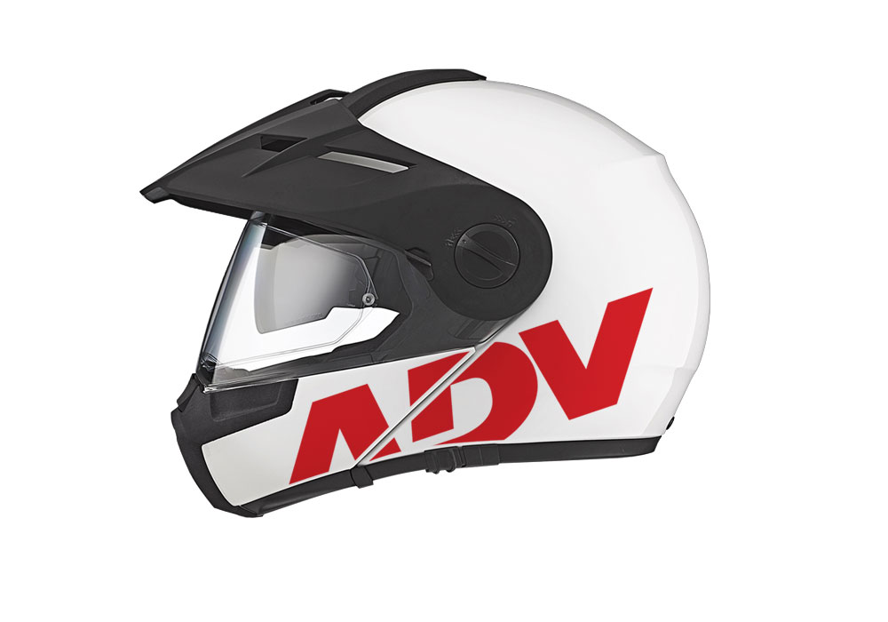 Schuberth E1 Helmet (White) ADV Stickers Kit - Image 6