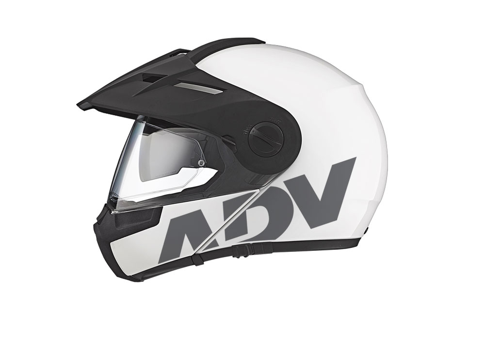 Schuberth E1 Helmet (White) ADV Stickers Kit - Image 5