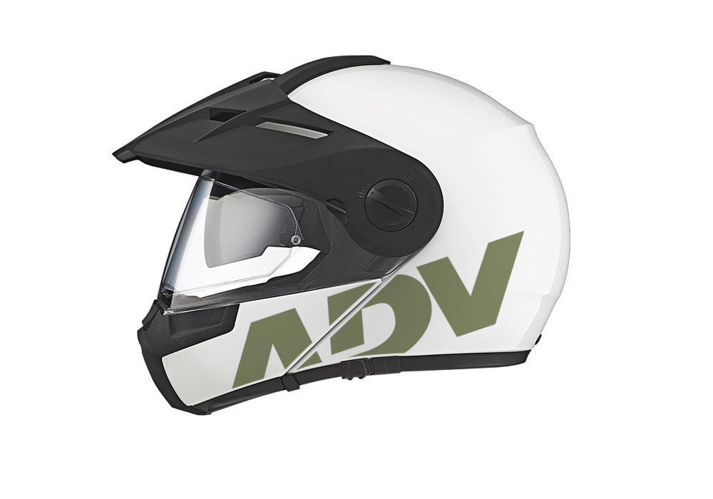 Schuberth E1 Helmet (White) ADV Stickers Kit - Image 4