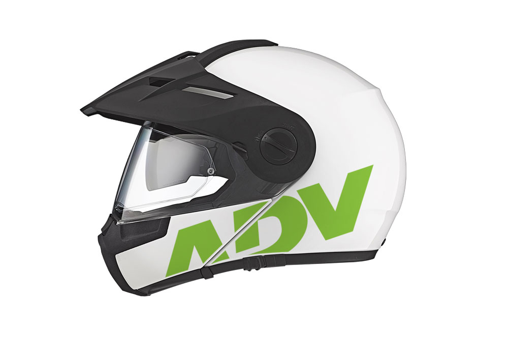 Schuberth E1 Helmet (White) ADV Stickers Kit - Image 3
