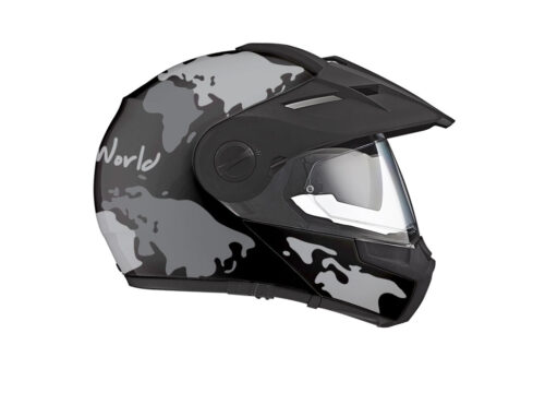 HEL 2996 Schuberth E1 Black The Globe Series Grey Variations Stickers Kit 02 1