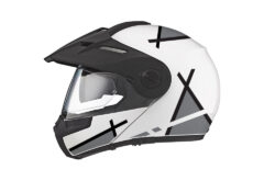 Schuberth E1 Helmet (White) Vector Series Black & Grey Stickers Kit