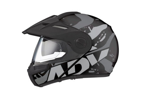 Schuberth E1 Helmet (Black) Safari Series Silver Variations Stickers Kit