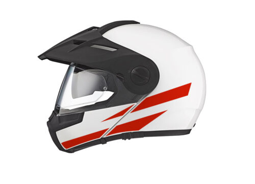 Schuberth E1 Helmet (White) The Flag Series Austria Stickers