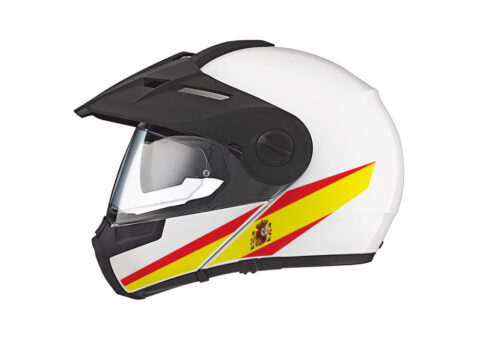 Schuberth E1 Helmet (White) The Flag Series Spain Stickers