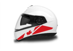 Schuberth C4/ C4 Pro Helmet (White) The Flag Series Canada Stickers