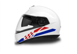 Schuberth C4/ C4 Pro Helmet (White) The Flag Series Croatia Stickers