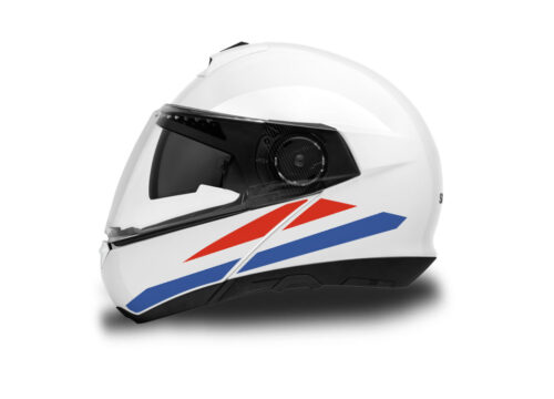 Schuberth C4/ C4 Pro Helmet (White) The Flag Series Netherlands Stickers