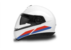 Schuberth C4/ C4 Pro Helmet (White) The Flag Series Russia Stickers
