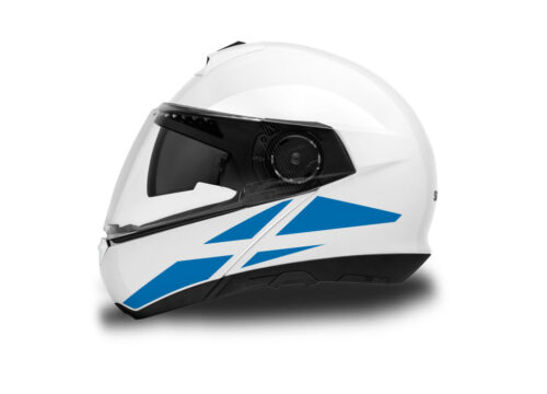 Schuberth C4/ C4 Pro Helmet (White) The Flag Series Scotland Stickers