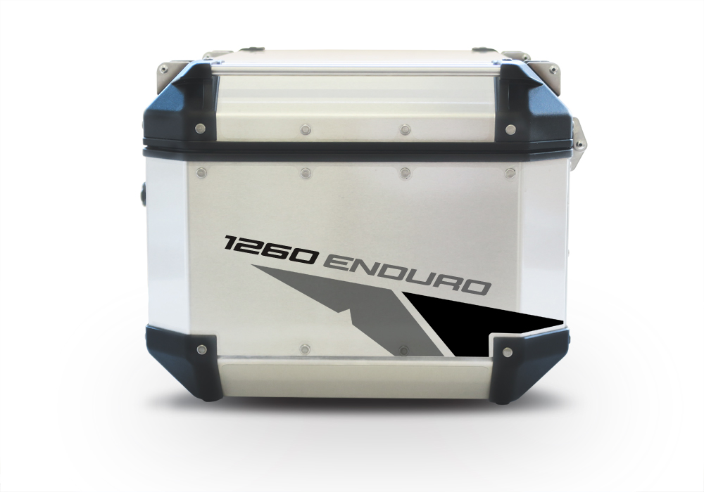 GISTI 2708 Givi Trekker Outback Top Box 42lt 58lt Velos Grey Black Stickers Kit 1260ENDURO