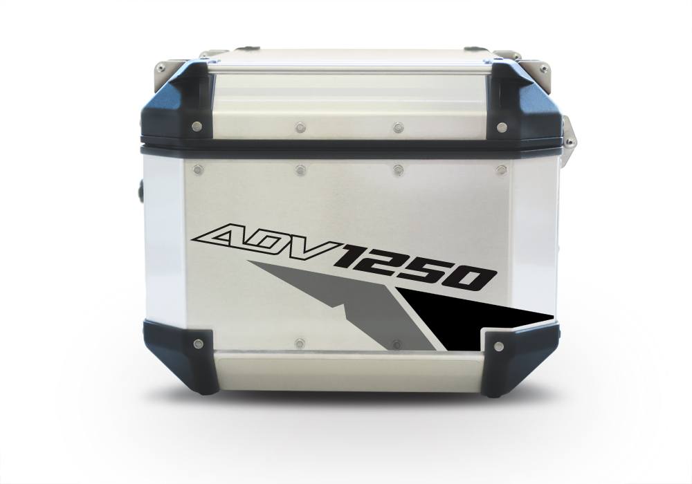 GISTI 2708 Givi Trekker Outback Top Box 42lt 58lt Velos Grey Black Stickers Kit ADV1250