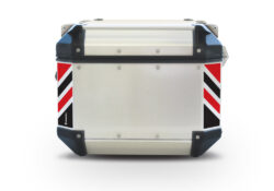 Givi Trekker Outback Top Box Black & Red Reflective Stripes