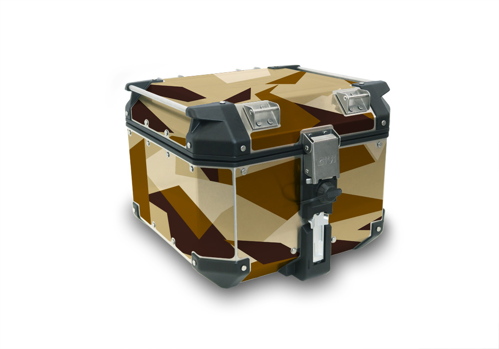 Givi Trekker Outback Top Box M90 Full Wrap Dessert Camo Stickers Kit - Image 3
