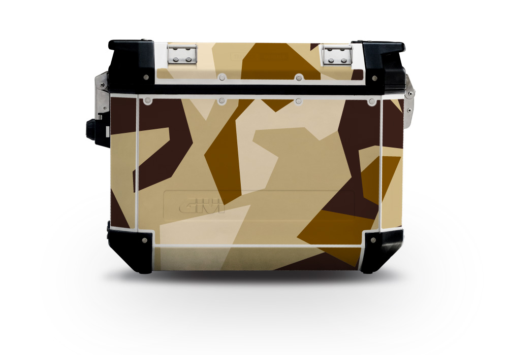 Givi Trekker Outback Side Panniers M90 Dessert Camo Stickers Kit