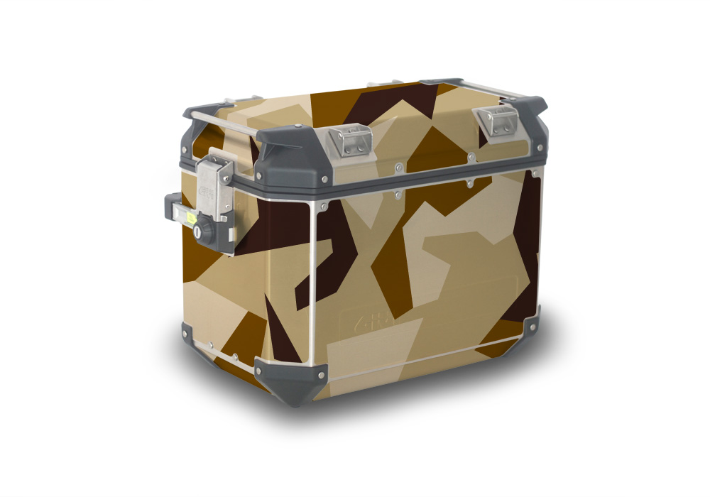 Givi Trekker Outback Side Panniers M90 Dessert Camo Stickers Kit - Image 2