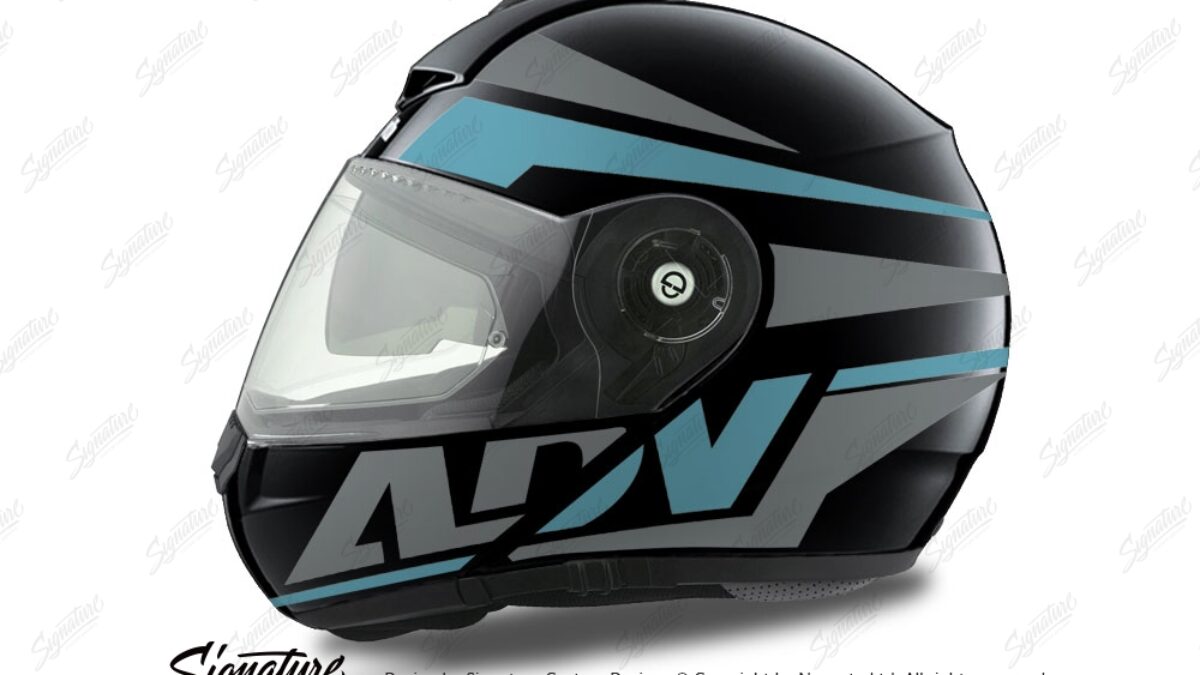 Schuberth C3 Pro Helmet ADV Vivo Series Silver Light Blue