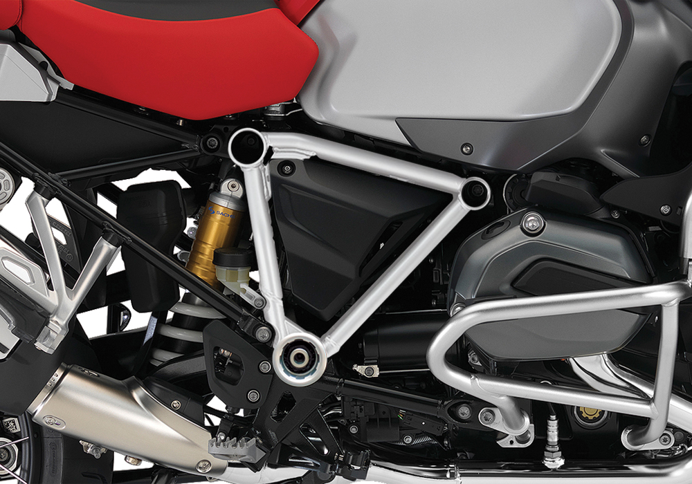 BFS 3092 BMW GS LC Adventure 2014 Racing Red Pyramid Frame Wrap Silver 02