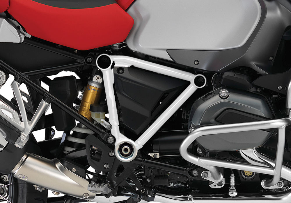 BFS 3092 BMW GS LC Adventure 2014 Racing Red Pyramid Frame Wrap White 02