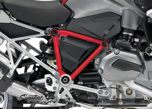 BFS 3096 BMW GS LC 2013 2016 Racing Red Pyramid Frame Wrap Red 02