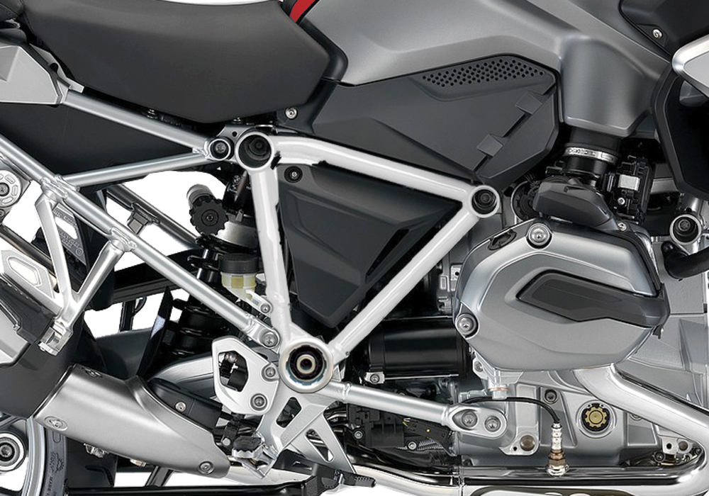 BFS 3096 BMW GS LC 2013 2016 Racing Red Pyramid Frame Wrap White 02