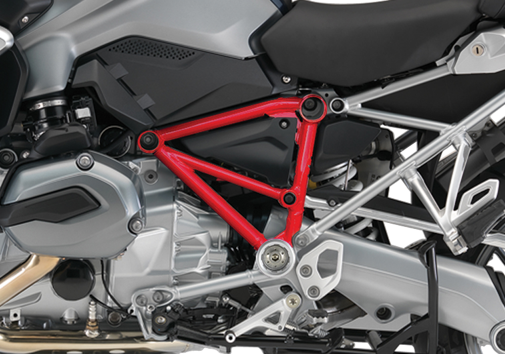 BFS 3096 BMW R1200GS LC Pyramid Left Red