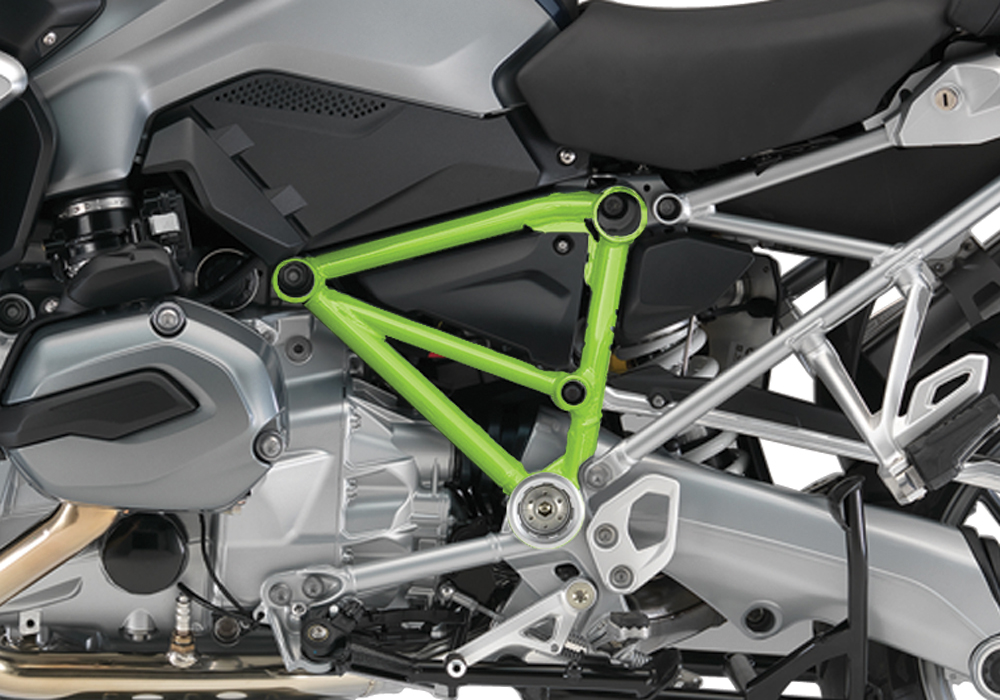 BFS 3096 BMW R1200GS LC Pyramid Left Toxic Green