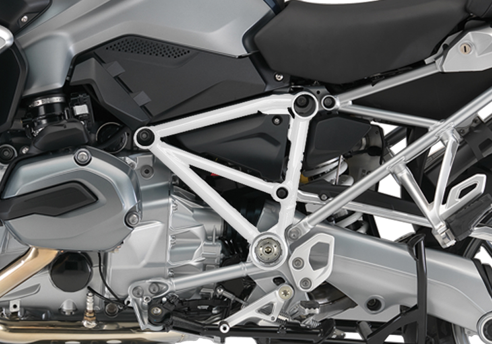 BFS 3096 BMW R1200GS LC Pyramid Left White