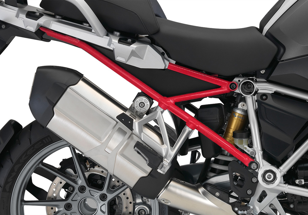 BFS 3109 BMW R1200GS LC 2017 Light White Subframe Wrap Red 02