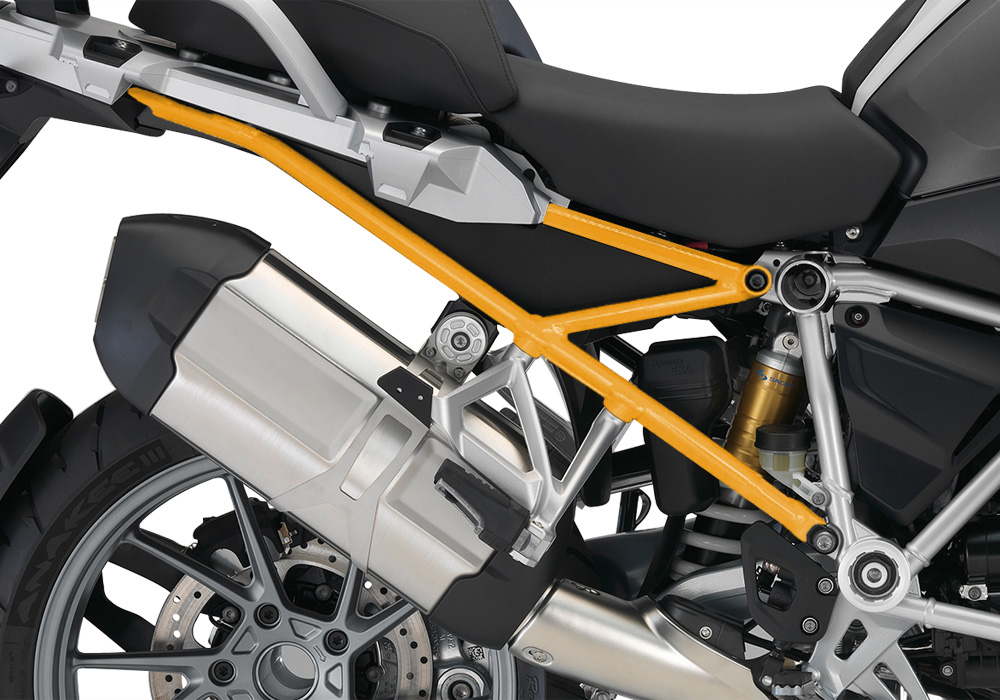 BFS 3109 BMW R1200GS LC 2017 Light White Subframe Wrap Yellow 02