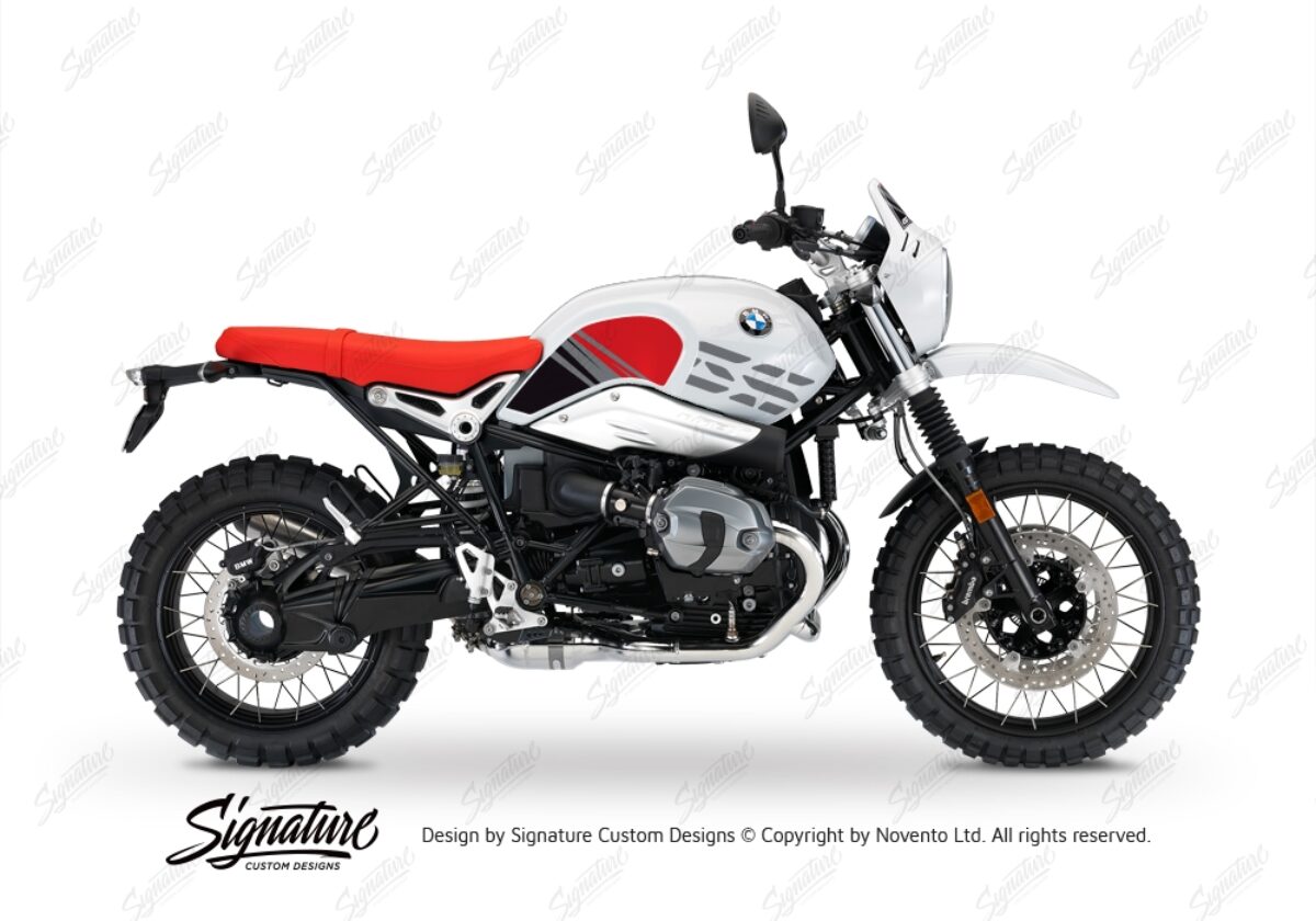 BMW R nineT Urban GS LE Red Tank Top & Front Fender Stickers Kit