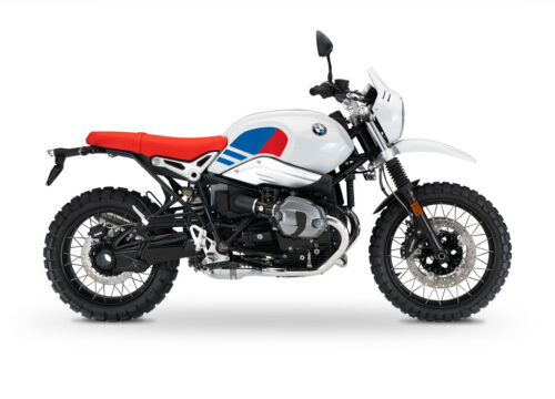 BKIT 3150 BMW RnineT Urban GS Side Tank Replica Red Blue Stickers Kit 01