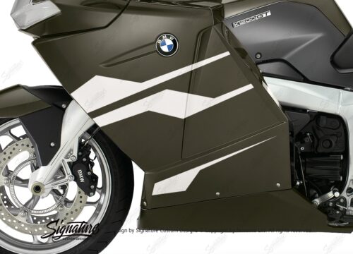 BKIT 3190 BMW K1200GT Magnesium Beige Metallic Stingray Series White Stickers Kit 02