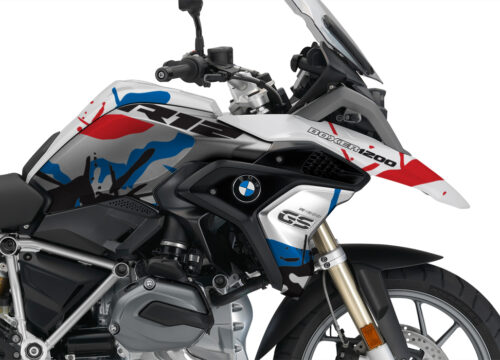 BKIT 3230 BMW R1200GS LC 2017 Alpine White Safari R12 Series Red Blue Stickers Kit 02