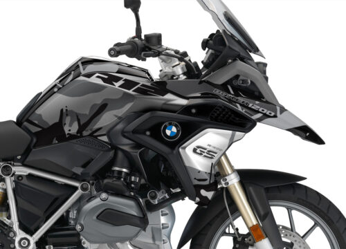 BKIT 3237 BMW R1200GS LC 2017 Black Storm Metallic Safari R12 Series Grey Variations Stickers Kit 02