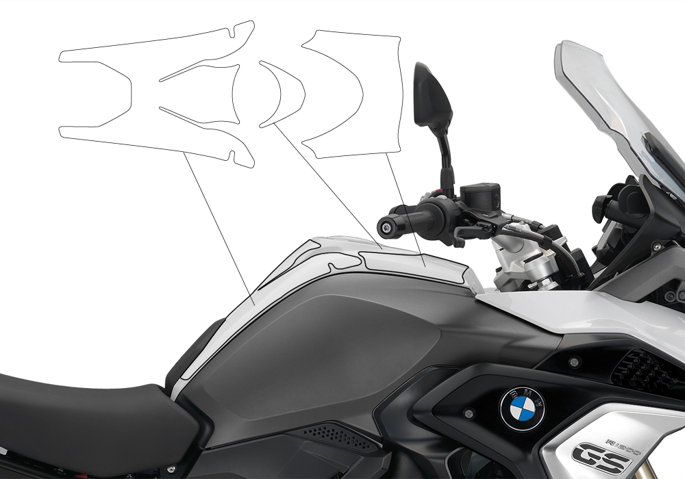 BPRF 3239 BMW R1200GS LC 2017 self healing Top Tank Protective Film 02