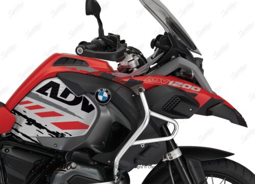 BKIT 3244 BMW R1200GS LC Adventure Racing Red Gloss GO Series Black Grey Stickers Kit 02