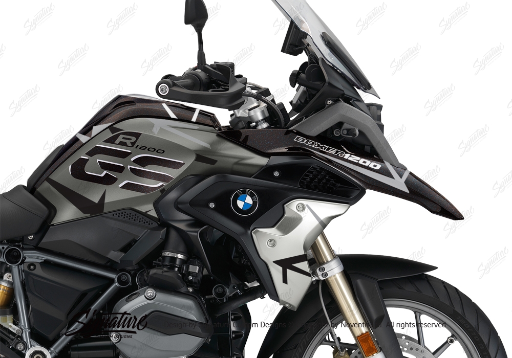 2 Klebstoffe BMW R 1200 GS LC 2017 Rallye Exclusive Cover Grey