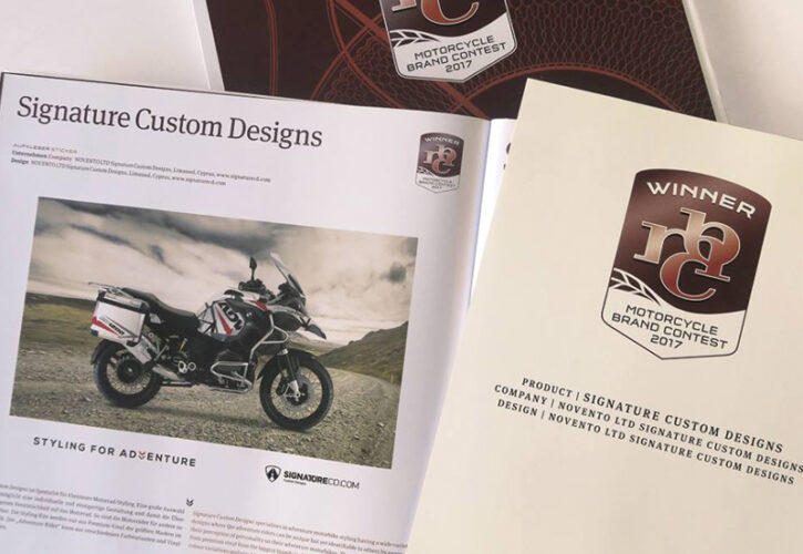SignatureCD Winner of the 2017 Motorcycle Brand Contest Award