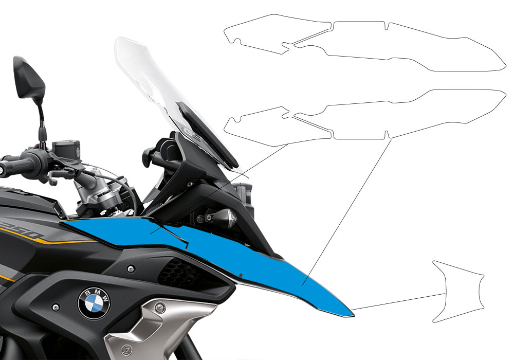 BPRF 3274 BMW R1250GS Style Exclusive Standard Package Advanced Technology Protective Film 03
