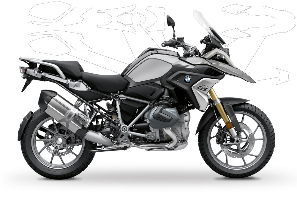 BPRF 3280 BMW R1250GS Black Storm Metallic Standard Package Advanced Technology Protective Film 00