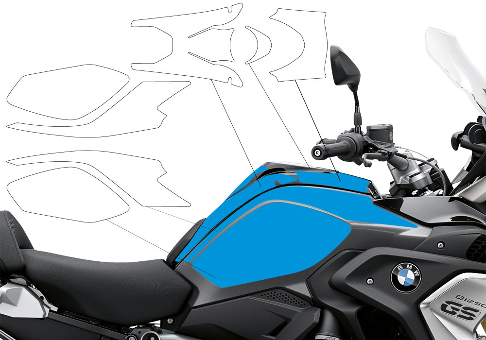 BPRF 3280 BMW R1250GS Black Storm Metallic Standard Package Advanced Technology Protective Film 02