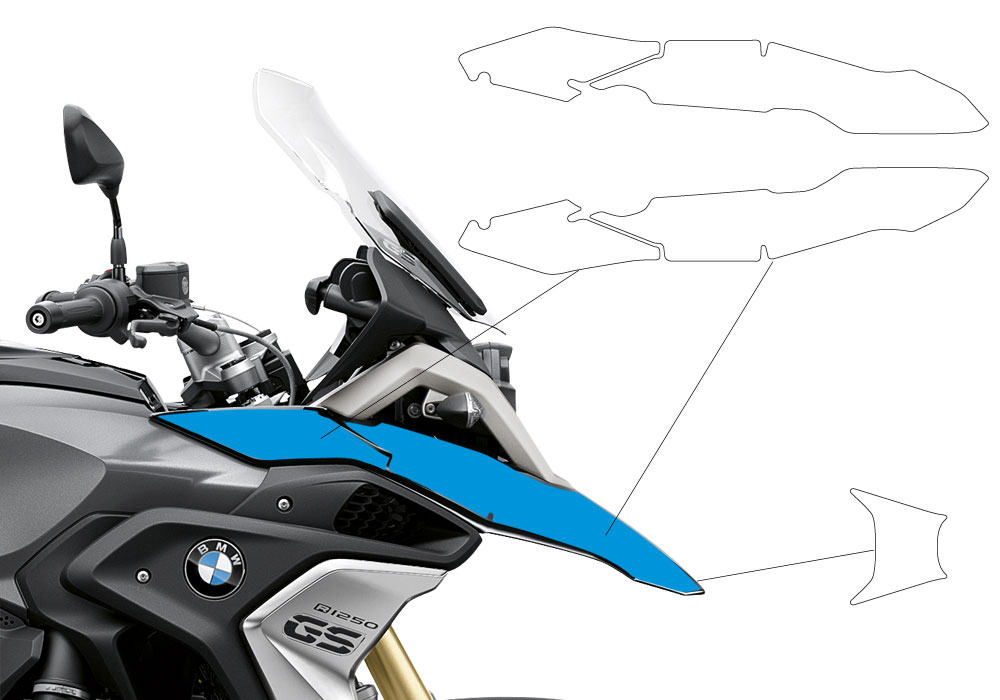 BPRF 3280 BMW R1250GS Black Storm Metallic Standard Package Advanced Technology Protective Film 03
