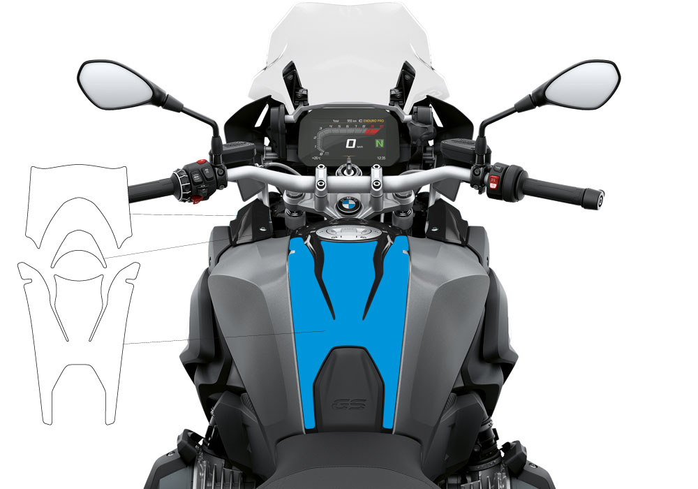 BPRF 3280 BMW R1250GS Black Storm Metallic Standard Package Advanced Technology Protective Film 04